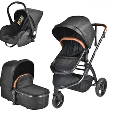 Chiny fabryczny system 3 w 1 z fotelikiem samochodowym i gondolą. Luksusowy, wygodny wózek podróżny 3 w 1 Baby Jogger producent