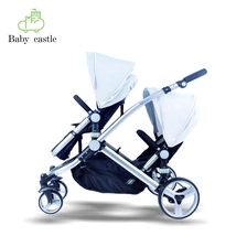 China 2024 baby carriage twins pram stroller pram for twins children stroller carry cot pram carriage baby for twins china wholesale manufacturer