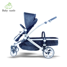 China 3 in 1  twin baby stroller with EN1888 , AS/NZ2088 CERTIFICATE  AND BIG WHEEL of Factory direct sales manufacturer