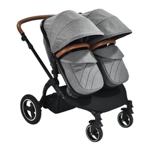 China Groothandel Europese dubbele babywagen opvouwbare 2 in 1 dubbele kinderwagen baby joggy kinderwagen fabrikant