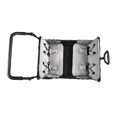 porcelana Carro para acampar al aire libre con doble asa y dosel doble, carro utilitario plegable para niños, carro para bebé fabricante