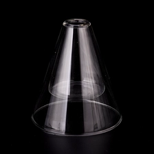 China hot sale double wall triangle shape glass reed diffuser bottle manufacturer