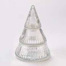 China hot sales clear glass tree candle holder manufacturer