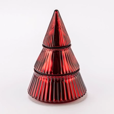 China Christmas decoration glass tree candle jar manufacturer