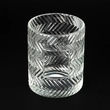 China High End Decor Custom Color Glass Scented Candle Holder for Filling Candle manufacturer