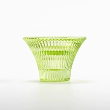 China home decor color tea light glass holder manufacturer