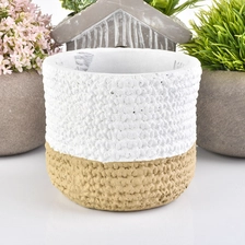 China 500ml Sunny customized home decoration cement candle jar in bulk manufacturer