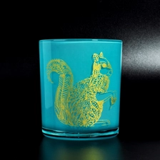 China Sunny 26+years brand cooperation custom blue glass candle jar home decoration manufacturer