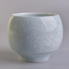 China Sunny round vintage ceramic candle holders 10oz 20oz manufacturer