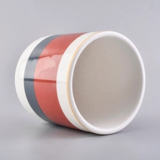 China Luxury empty porcelain ceramic candle containers 10oz 12oz 14oz manufacturer