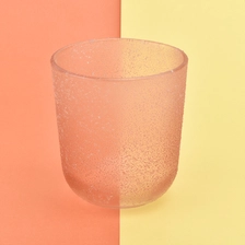 China sandy brash decoration candle containers for making candles manufacturer