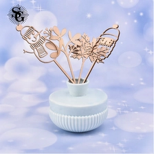 China Sunny empty customized white ceramic diffuser oil bottle manufacturer