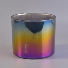 China 12oz Wholesales vintage electroplated glass candle jars in bulk manufacturer