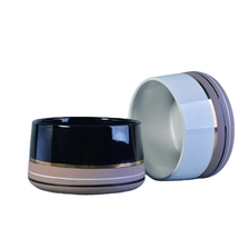 China Sunny new design black empty large Ceramic Candle Containers manufacturer