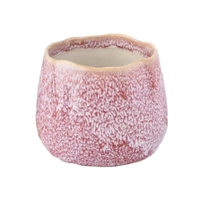 China Geo cut empty Ceramic Candle jar for Home Decoration manufacturer