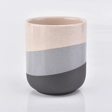 China 400ml Custom matte glazed ceramic candle holder manufacturer
