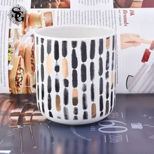China Sunny 400ml ceramic candle jar with lids manufacturer