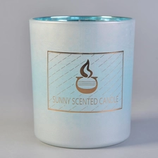 China Home decoration cylinder matte color glass candle jar manufacturer