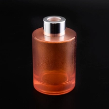 China Raindrop pattern cylinder glass diffuser bottle glass perfume bottles manufacturer