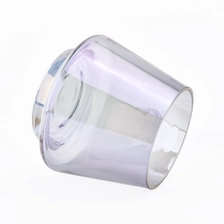 China Grey iridescent color wholesale candle vessels manufacturer