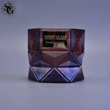 China Sunny unique design top sell Hexxagon glass candle holders made by China good supplier manufacturer