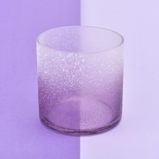 China Sandy gradient color luxury candle glass jar empty manufacturer