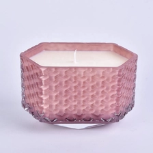 China 6oz 8oz 10oz Wholesales decorative geo tealight glass candle jar manufacturer