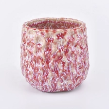 China Christmas empty ceramic candle containers home decor manufacturer
