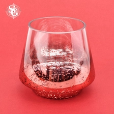 China Sunny good material pretty pink glass candle jar manufacturer