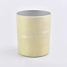 China Luxury  matte candle holder glass candle jars wedding centerpieces wholesales manufacturer