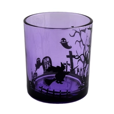China Sunny Suppliers halloween luxury glass candle jar holders party decor manufacturer