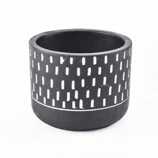 China hot sales black cement candle holders manufacturer