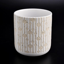 China 14oz ceramic candle jars with sanding pattern manufacturer