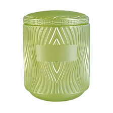 China In bulk empty custom glass candle jars for candle making with lid manufacturer