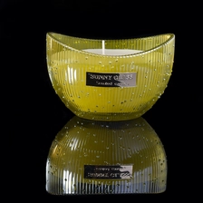 China Sunny design luxury boat shape custom glass candle holder manufacturer