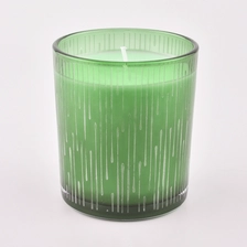 China Wholesale sanding pattern glass candle jars manufacturer