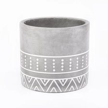 China home decor cylinder concrete candle holder manufacturer