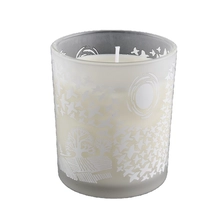 China Frosted glass candle jar with printing manufacturer