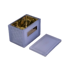 China Square white scented luxury home decorative glass candle jars manufacturer