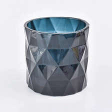 China home decor luxury glass empty candle jar manufacturer