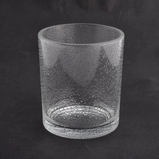 China luxury clear decoration glass candle jar manufacturer