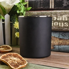 China Sunny matte black candle jar with lids manufacturer
