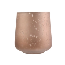 China home decor slant glass candle jar manufacturer