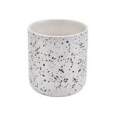 China luxury spots ceramic candle jar manufacturer