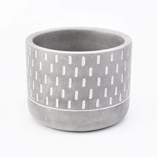 China 11oz home decor cement candle holders manufacturer