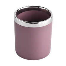 China purple color ceramic candle holder with lid manufacturer