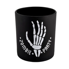 China luxury matte black glass jar candle holder manufacturer
