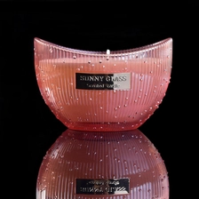 China New design wholesales color custom scented glass candle jars manufacturer