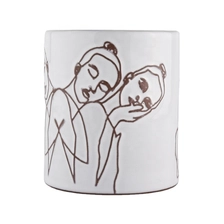 China home decor matte white ceramic candle jars manufacturer