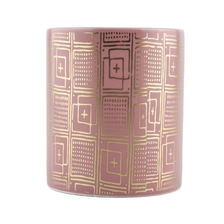 China luxury round pottery candle jars manufacturer